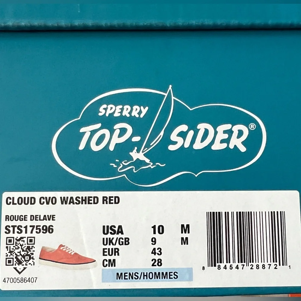 Sperry x BEAMS PLUS Nylon CVO Top-sider Sneakers | Red | Men’s 10 - Picture 5 of 6